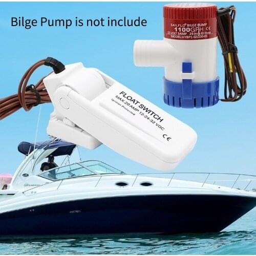 12V marine 1100GPH Automatic Boat Bilge Pump Float Switch Bilge Switches Flow Sensor & Electric Water Pump Submersible