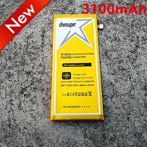 2018 NEW 3100mAh HB3447A9EBW Battery for Huawei Ascend P8 mobile phones