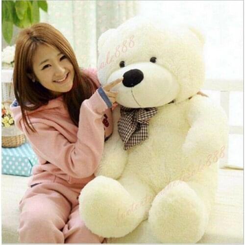 New Giant32''/ 80Cm Big Cute "White"Plush Teddy Bear Huge Soft Toys Doll Gift A Cute Plush Toys for Children Stuffed Animal Doll