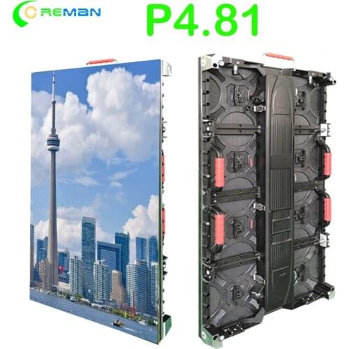 Rental led display cabinet P3.91 P4.81 500X1000mm full color outdoor led video curtain pantalla led