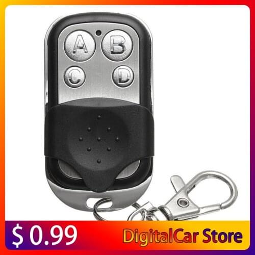 433Mhz Wireless Radio Frequency Remote Control Metal 4-Key Remote Control Ev1527 Learning Code Wireless Remote Control
