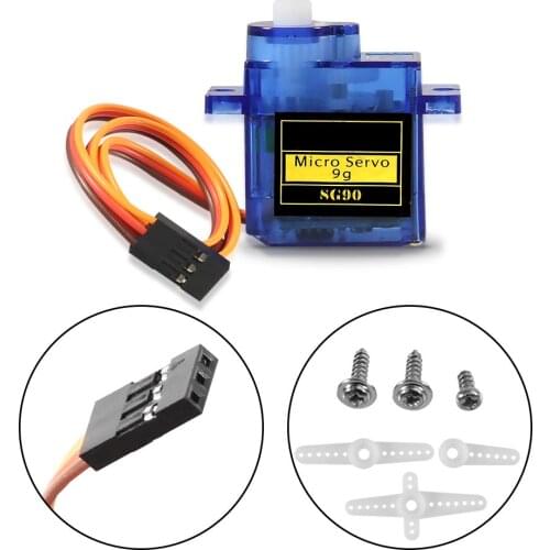SG90 Micro Servo Motor Mini Servo SG90 9g Servo Kit for RC Helicopter Airplane Car Boat Robot Arm/Hand/Walking Door Lock Control