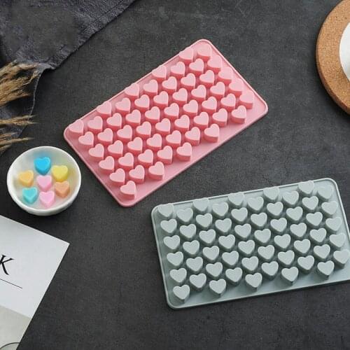 Mould Silicone 55 Love Heart DIY Kitchen Accessories Cake Mould Mold Chocolate Candy Gummy Maker Ice Jelly Tray