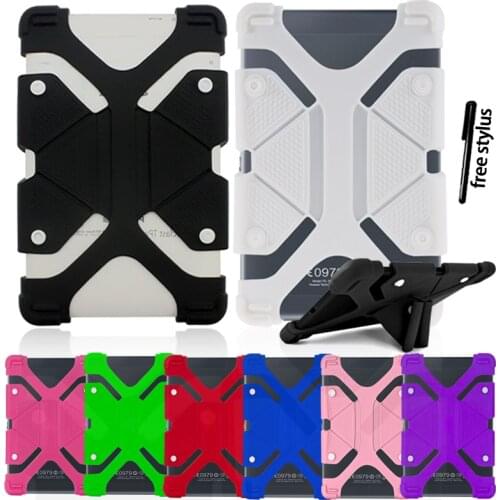 Universal Shockproof Silicone Stand Cover Case for 10" Lenovo IdeaPad /Miix 1/2/3 ThinkPad Tablet Four Corner Protection Case