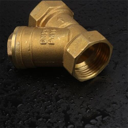 Y-shaped Brass Filter Thickened Pressurized Water Purification Heating Pipe Central Air Conditioning Filter Tennis Valve