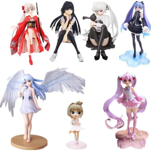 Japan Anime Kasugano Sora Figure Model Girl Sexy Character Hatsune Miku PVC Decoration Cute Hug Bear Character Adult Gift Toy