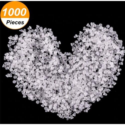 1000pcs Rubber Earring Back Silicone Round Ear Plug Blocked Caps Earrings Back Stoppers For DIY Parts Jewelry Findings Making