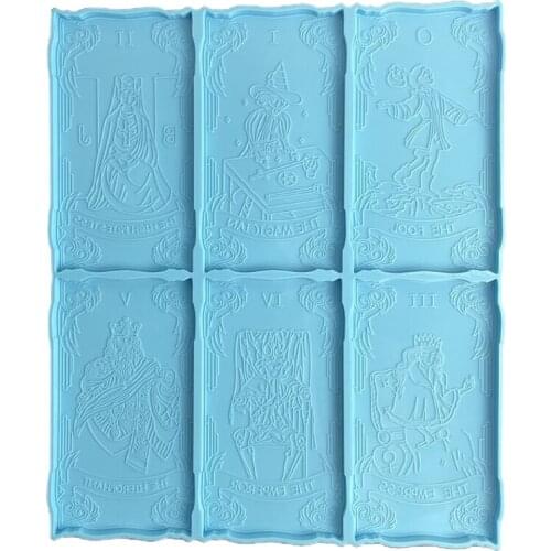 3XUA Game Cards Epoxy Resin Mold Hanging Pendant Casting Silicone Mould DIY Crafts Ornaments Home DecorationsCasting Tool