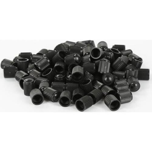 5000Pcs/lot Black Plastic Tubeless Tyre Wheel Stem Air Valve Caps Car Tire Valve Caps Auto Truck Bike Dust Dustproof Caps