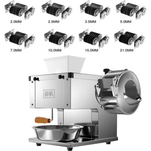 850W Desktop Automatic Meat Cutting Machine Fast Meat Slicer Electric Commercial Stainless Steel Vegetable Cutter Machine