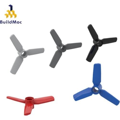 BuildMOC Compatible Assembles Particles 92842 Large Propeller Building Blocks Parts DIY LOGO Educational gift Toys