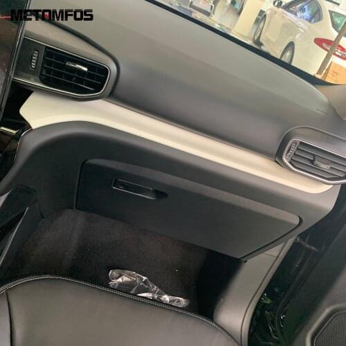 For Ford Explorer 2020 2021 Carbon Fiber Center Control Cover Trim Molding Decoration Sticker Interior Accessories Car Styling