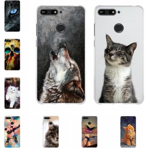 Case For Huawei Y6 2018 Cover Soft TPU Back Shell For Huawei Y6 Prime 2018 Cover Coque Capa Honor 7A Pro Case Enjoy 8e Phone Bag