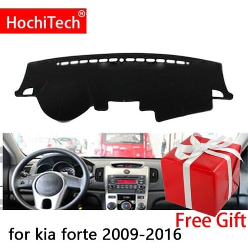 For kia forte 2009-2016 Right and Left Hand Drive Car Dashboard Covers Mat Shade Cushion Pad Carpets Accessories
