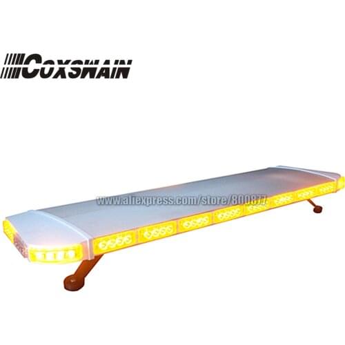 TBD-GA-15325K Auto LED emergency lightbar, DC12V, 88W, 47" Length, 16 patterns, car top light, Tow truck amber led alarm lamp