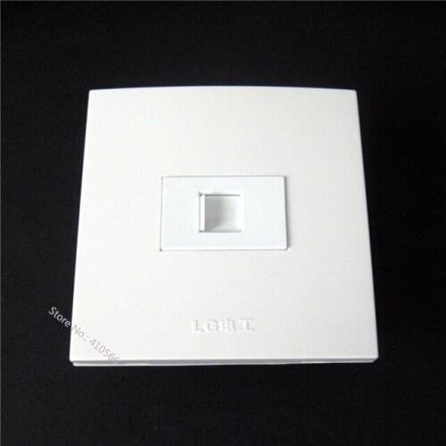 Good Quality Wall Plate With RJ45 Outlet Socket 86X86mm White Color Panel Internet Free Delivery