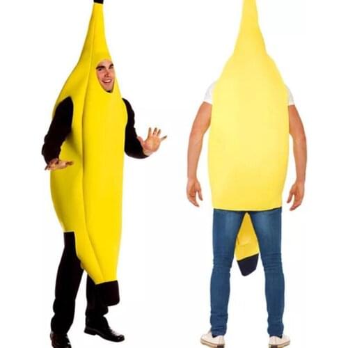 Carnival Clothing Men Cosplay Adult Fancy Dress Funny Sexy Banana Costume Novelty Halloween Christmas Carnival Party Decorations