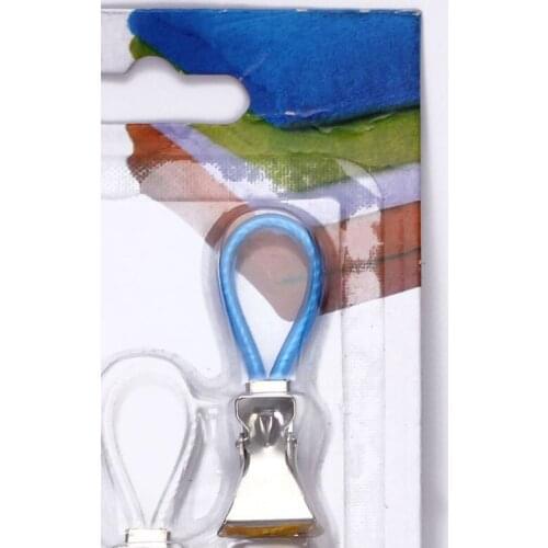 Scratch-free Metal Multi-function 5 color Bag Hanging Clips Towel Clip Hooks Bathroom Hangers Clothes Hook 2*2.5*1.5CM Durable