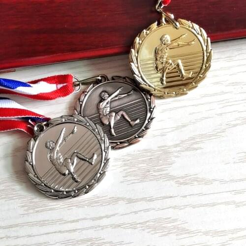Mens Long Jump Medal Metal Childrens Medal Club School Factory Sports Event Medal 2020 for free printing