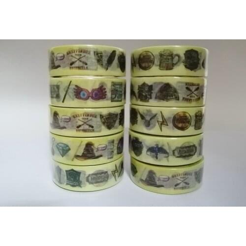 NEW 10PCS/lot Decorative Diamond Washi Tapes Ghost Japanese Paper DIY Planner Masking Tape Adhesive Tapes Stickers Stationery