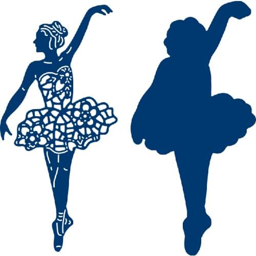 New 2021 Ballerina Metal Cutting Dies for DIY Scrapbooking and Card Making Decorative Embossing Craft No Stamp