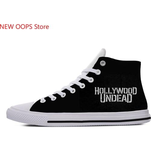 HOLLYWOOD UNDEAD New Arrive Fashion Lightweight High Top Canvas Shoes Men Women Casual Shoes Breathable Sneakers