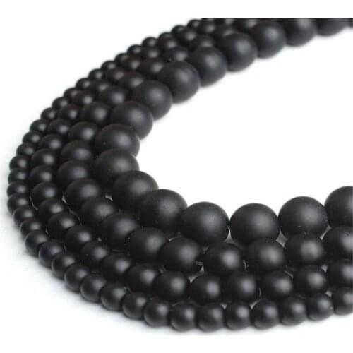 Onyx Loose Beads Natural Gemstone Smooth Round for Jewelry Making