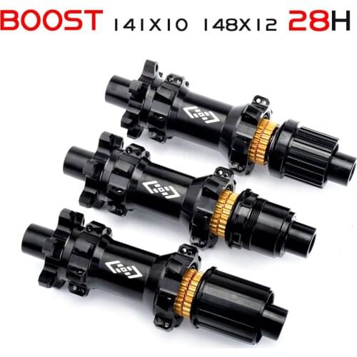 Loch Steckachse Quick Release XD 148 110 15 Kompatibel Ratsche 60T 4 abgedichtete lager Hub 7075 BOOST MTB Disc Bremse Hub 28H