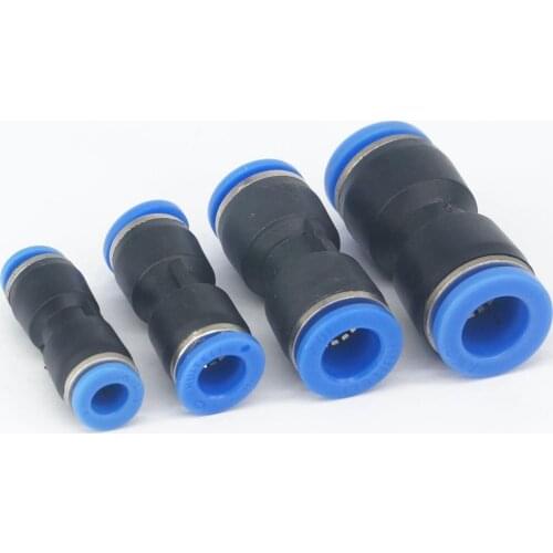 Fit Tube O/D 4/6/8/10/12mm Pneumatic Push In Connector Quick Release Air Fitting
