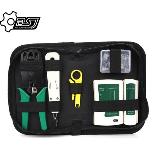 Network Ethernet Cable Tester RJ45 Kit Crimper Crimping Tool Punch Down RJ11 Cat5 Cat6 Wire Line Detector 8P8C RJ45