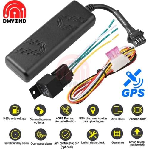 1 Set Mini GPS Tracker Vehicle Tracking Device Car Motorcycle GSM Locator Built-in gsm/gps Antenna LK720 Car GPS Tracker + Relay