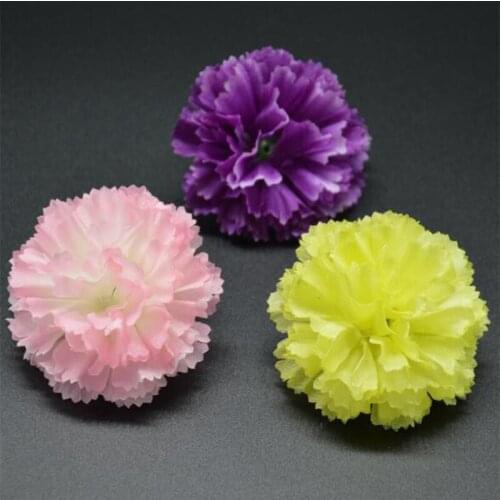 10pcs 5cm Silk Artificial Flower Heads for DIY Wedding Decoration Accessories Floristry Fake Flowers handmade decorative flowers
