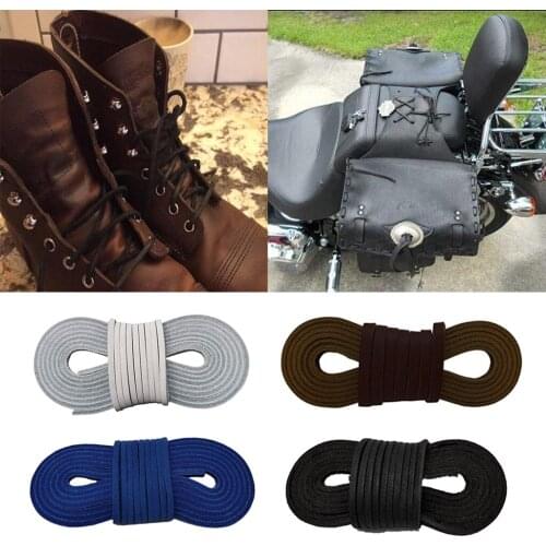 4 Pieces Leather Boot Shoe Laces-easy Sizing Cut To Fit 72 Inch