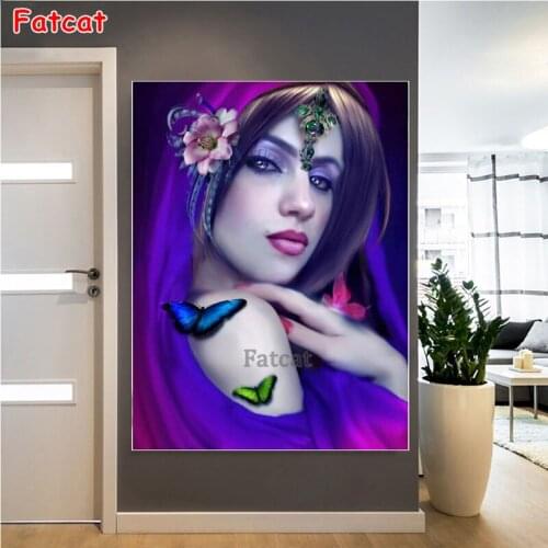 5d Diamond Painting Full Drill Square Beauty Butterfly Diamond Embroidery Cross Stitch Kits Diamond Mosaic Decor For Home PP2448