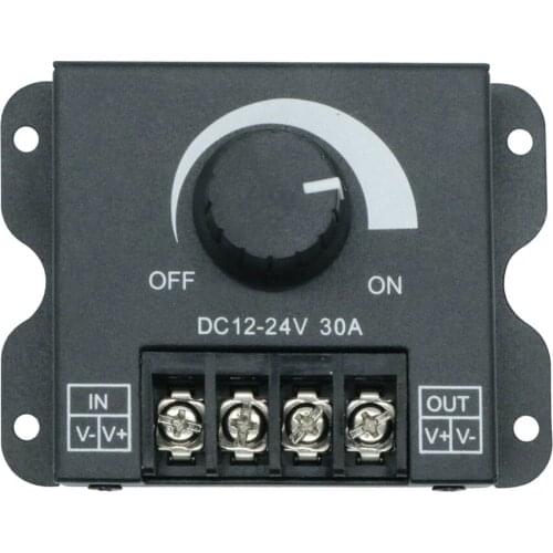 8A 30A DC 12V-24V Led Lighting Dimmer High Power Dimming Knob Switch for Led Lights Lamp Led Monochrome Controller Shock