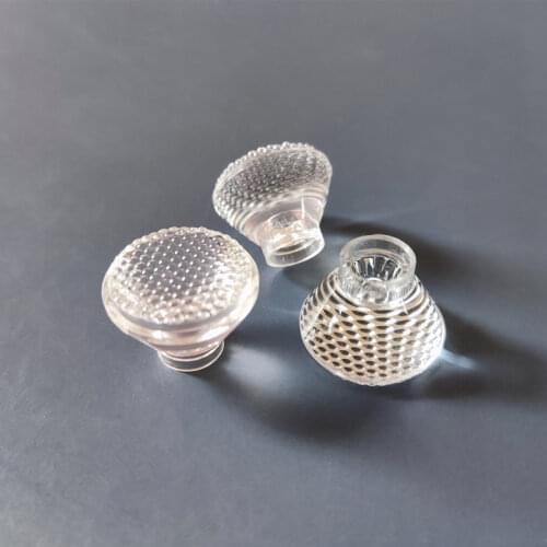 #CFJ-20 High quality Led Optical Lens, PMMA materials, Lens Size: 20X10.8mm, 80 degree, Bead surface