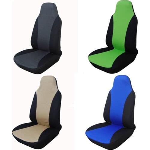 Simple Style High Back Bucket Car Seat Cover Universal Fit with Non- Detachable Headrests and Detachable Headrest 4 Colour