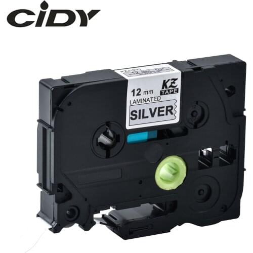 CIDY Tze-931 Compatible Black On SILVER compatible P-touch Tze tape cartridge Tz-931 TZ 931 TZE 931 for brother label printer