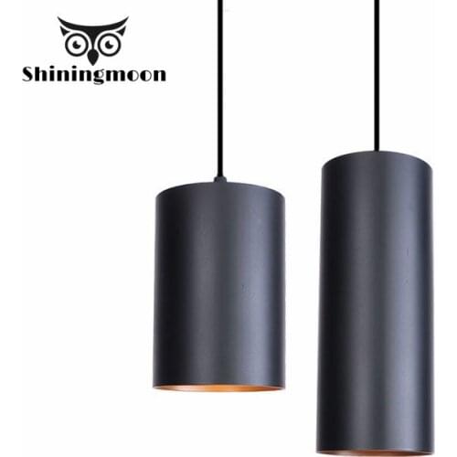 Nordic Cylinder Vintage Pendant Lights Industrial Art Loft Dining Room Led Hanging Lamp Decor Living Room Kitchen Light Fixtures