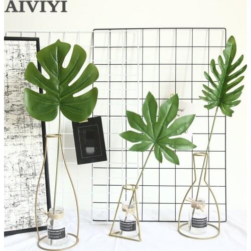 DIY Turtle leaf green plant simulation artificial plant fern leaf silk fake leaf plant home decoration