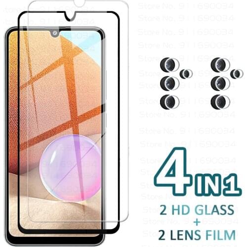 For Sansung A 32 Glass Camera Lens Protector Covers for Samsung Galaxy A32 32a M-A325F A325 Phone Screen Tempered Glass Film