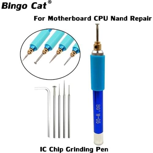 Portable IC Chip Grinding Pen For Mobile Phone Motherboard CPU NAND Flash Grinding Repair Tool BGA Chip Surface Rust Remove