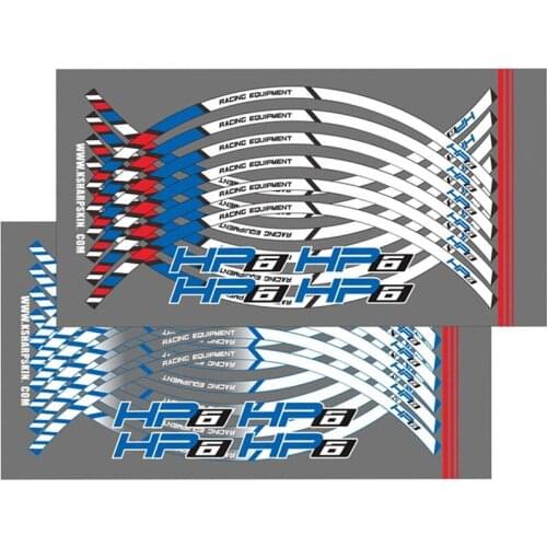 HP6 Stickers Decals Motorcycle 12 X Thick Edge Outer Rim Sticker Stripe Wheel Decals For BMW HP6 hp 6 logo