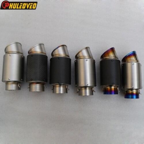 Customized ID:51mm/54mm/61mm/63mm/65mm L:220mm Motorbike Motorcycle Exhaust Pipe Muffler Silencer Escape Demper with DB Killer