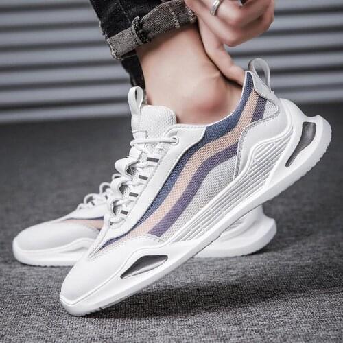Hard-wearing Sneakers Man Summer Sports Shoes Mens Running Shoes Sport Man Sneakers White Sneakrs Trainers 2021 Fitness D-624