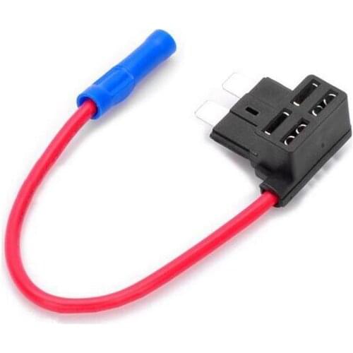 Jtron 5Pcs 20A M size Fuse Tap Adapter Circuit Wire Holder Electronic Device Car Auto