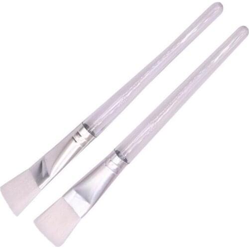 100 pcs/lot Students Portable Paint Brush Water Color Brush Transparent Handle Plastic Brush For Beginner Painting Drawing Tools