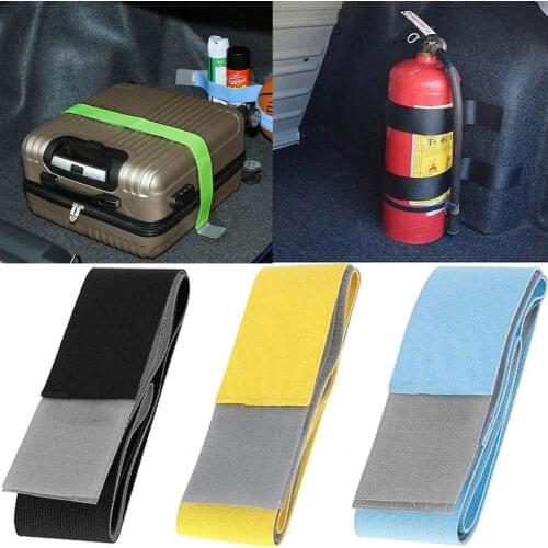 Creative Car Baggage Debris Anti-drop Magic Stickers Trunk Storage Device Hook and Loop Strong Adhesion Fixed Straps Solid Color