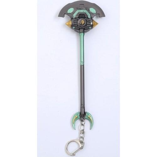 Alloy Sword Genji Overwatch Game Peripheral Weapon Model Reinhardt Moon Shovel Weapon Model Full Metal Crafts Holiday Gift
