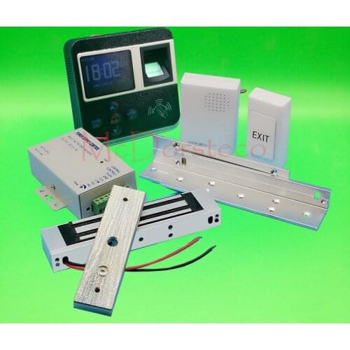 DIY Full Door Access Control System Kit Fingerprint Access Controller with 180KG Magnetic Lock door Access Control Lock System